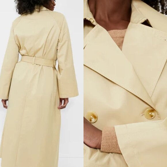 Tuckernuck Khaki Elaine Trench Coat Belted Waist NWT Size XXS - Picture 2 of 11